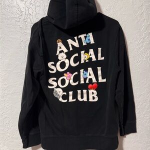 ANTI SOCIAL SOCIAL CLUB BT21 collaboration hoodie black